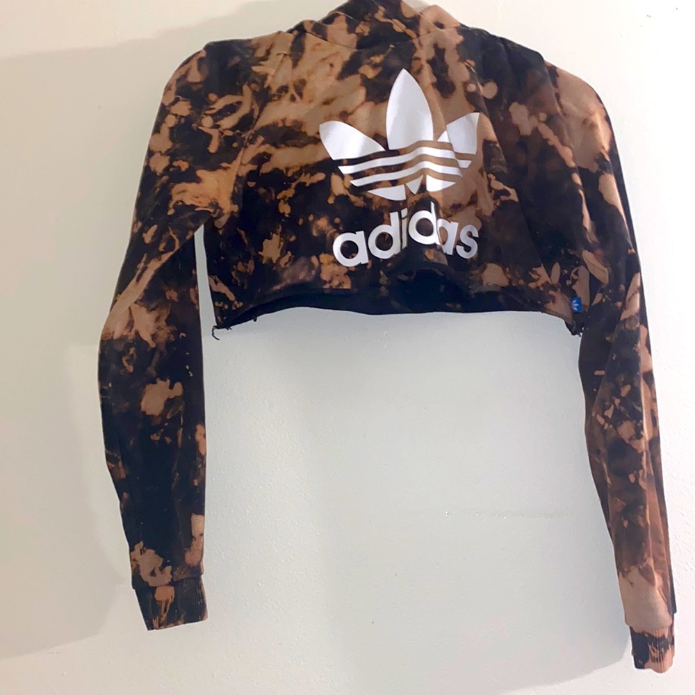 Adidas hooded crop top